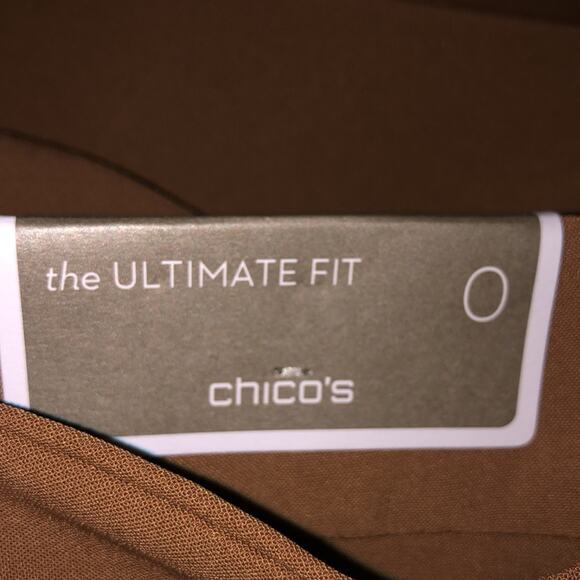 Chico's Preppy Academia Professional Flatters Slims Lengthens Trousers Small - Picture 11 of 13